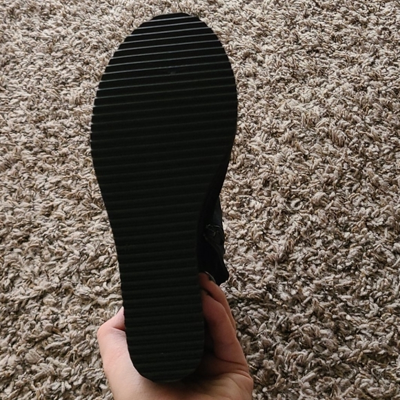 Black Wedged Boots - Picture 5 of 6